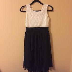 Girls Speechless Black & White Dress